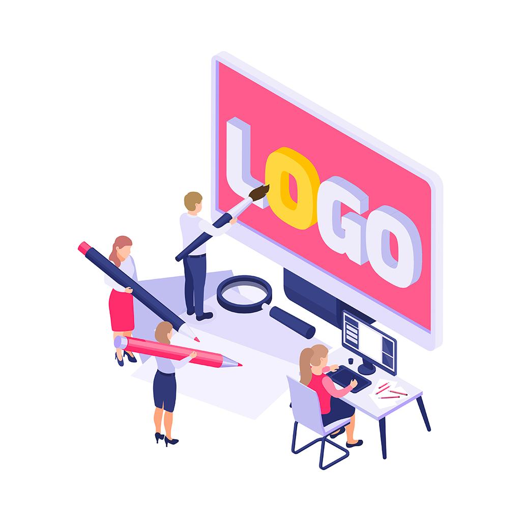 Logo creativo e moderno che rappresenta un brand innovativo