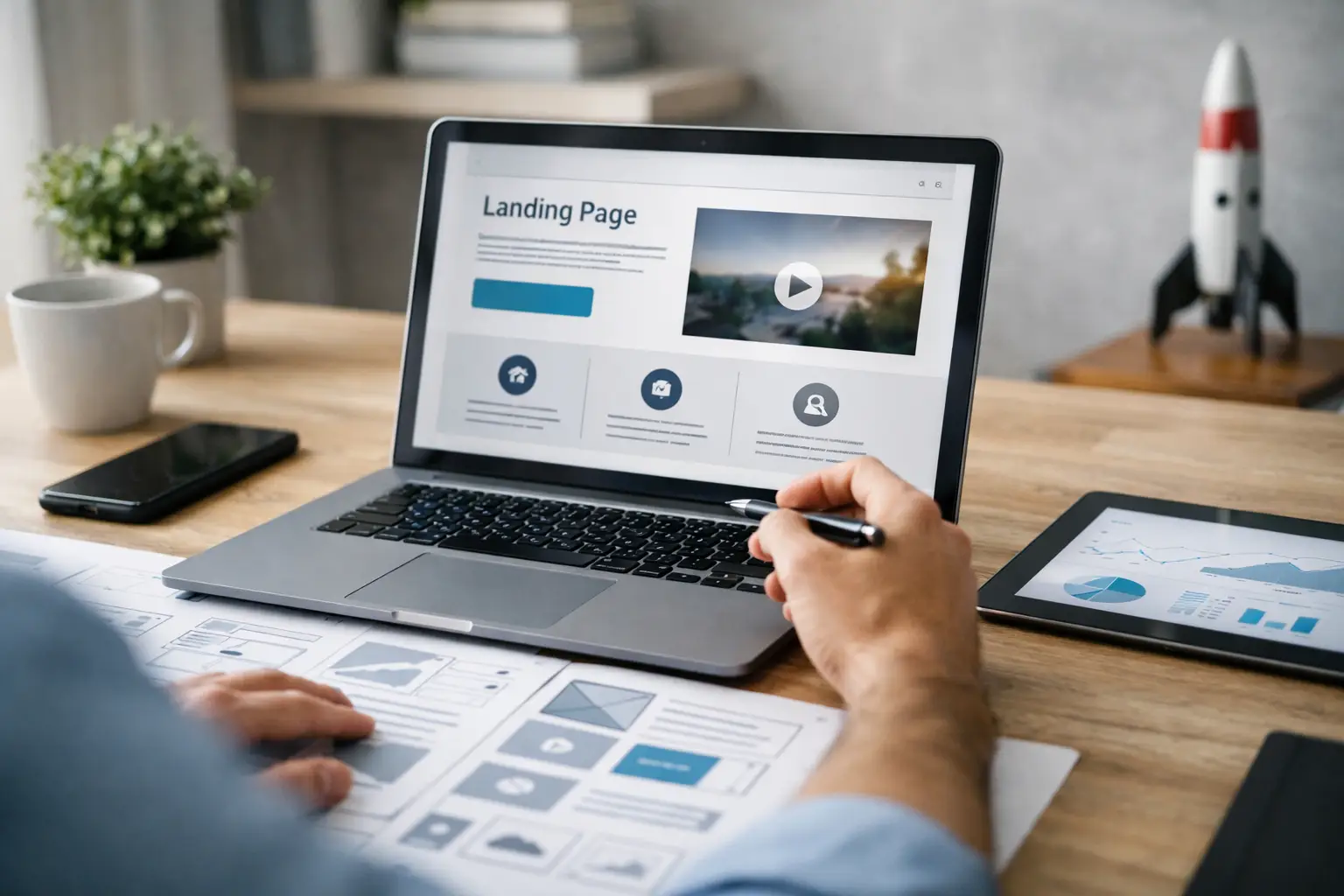 Guida landing page per campagne che convertono