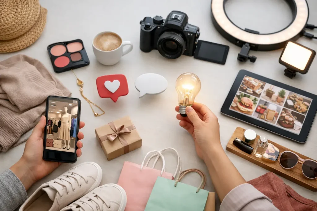 Idee contenuti social per negozi che vendono